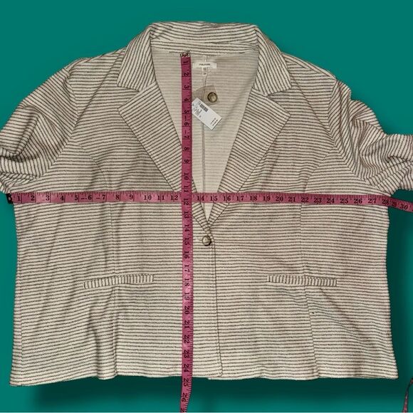 Maurice’s Blazer Jacket NWT Cream Textured – Size 3X - Picture 3 of 16